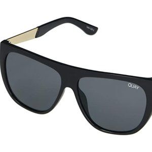 QUAY Australia Drama By Day Sunglasses Black NEW!